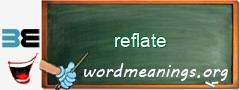 WordMeaning blackboard for reflate